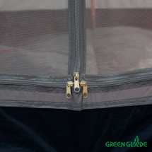 Палатка Green Glade Minidome 2-местная, серый/красный цвет