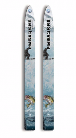 Лыжи РЫБАЦКИЕ, дерево, длина 125 см, ширина 110 мм 1