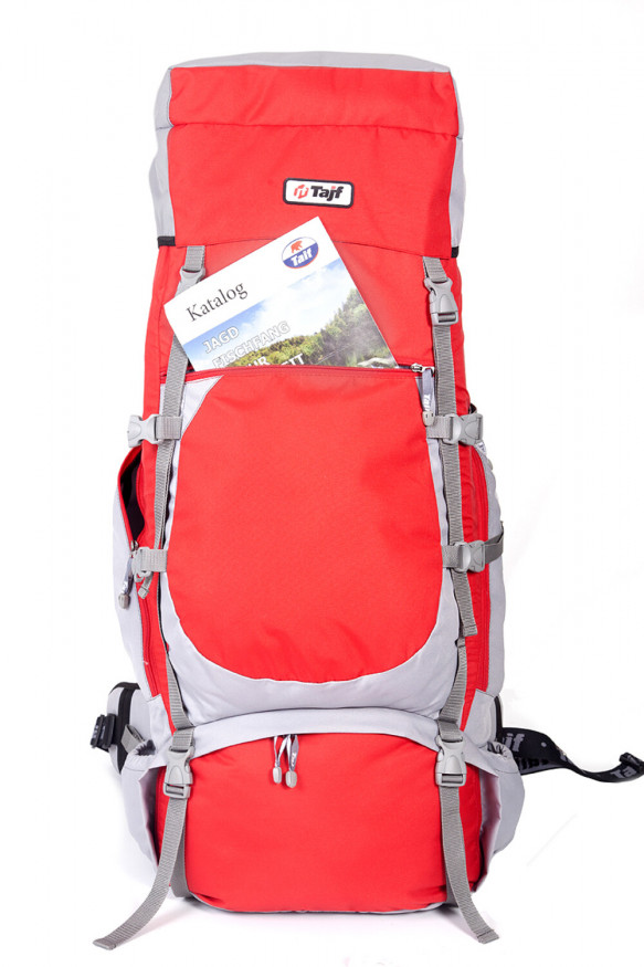 Рюкзак туристический Хальмер 4, с латами, черный-вишня, 100 л, ТАЙФ