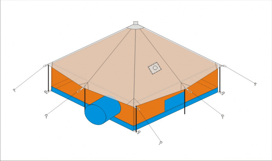 Тент для палатки Тикси-12 (без палатки)