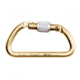 Карабин стальной увеличенный трапеция "keylock", 50 кН, Ринг