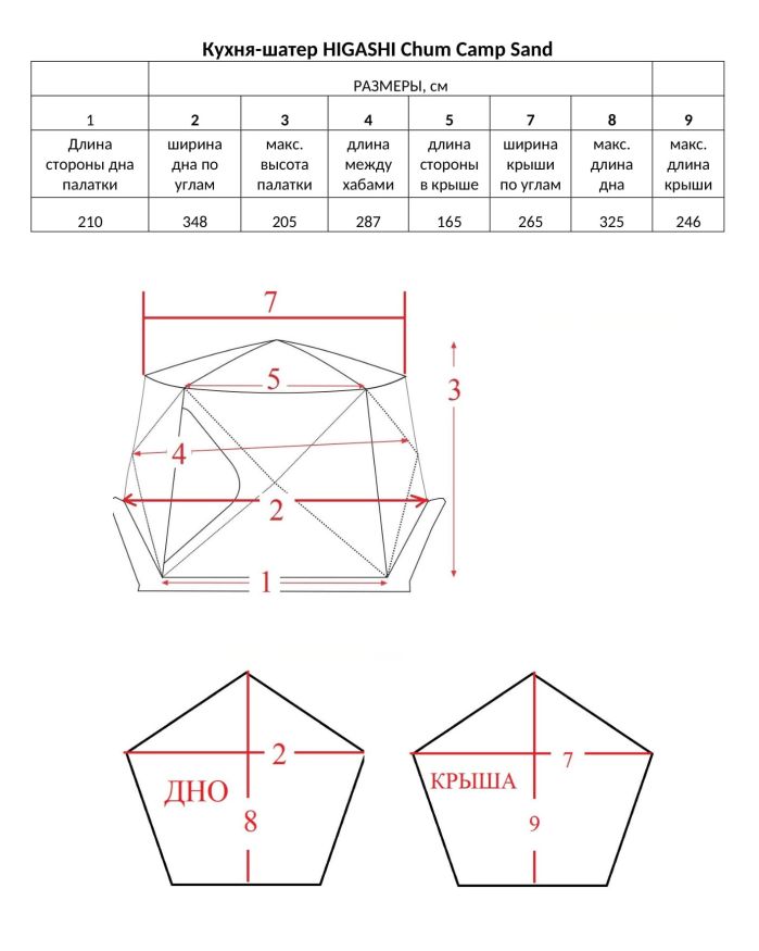 Шатер Higashi Chum Camp Sand